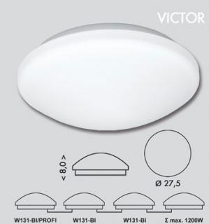 Svietidlo s mikrovlnným senzorom VICTOR biele 1xE27/60W, priemer 27,5cm