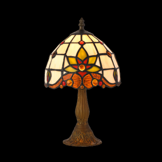 TIFFANY vitrážna stolná lampa 1xE14/40W č.221, výška: 32cm