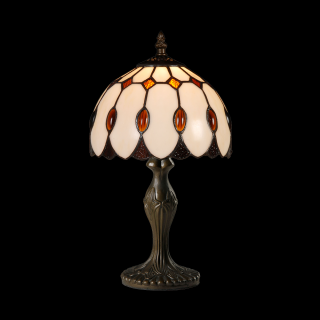 TIFFANY vitrážna stolná lampa 1xE14/40W č. 227 výška: 32cm