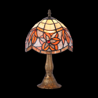 TIFFANY vitrážna stolná lampa 1xE14/40W č.233, výška: 33,5cm