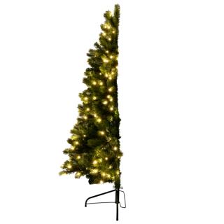 Umelý vianočný stromček na stenu so zabudovaným osvetlením 180LED teplá biela, výška 150cm