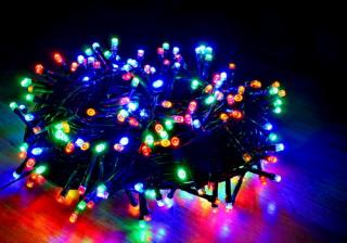 Vianočná vonkajšia reťaz 80 LED farebná, 6m