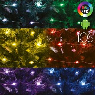 Vnútorné vianočné osvetlenie 100 micro  RGB LED SMART ovládanie aplikáciou, 10m
