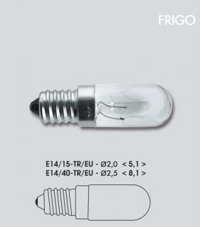 Závitová žiarovka FRIGO E14/15W (do chladničiek, digestorov a)