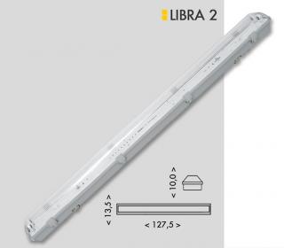 Žiarivkové prachotesné svietidlo LIBRA 2x36W/EVG, IP65