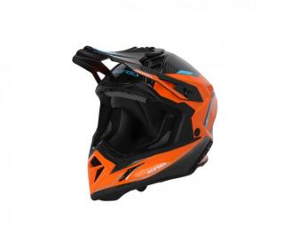 Acerbis HELMET STEEL CARBON H-22-06 - ORANGE/BLACK