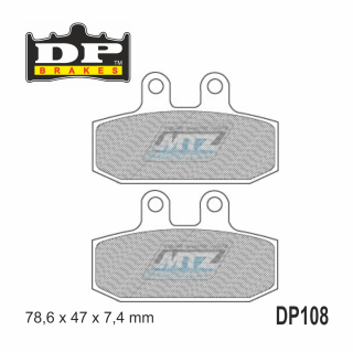 Brzdové doštičky DP108 DP Brakes - zmes Premium OEM Sinter