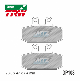 Brzdové doštičky DP108-LUEC TRW Lucas MCB673EC - zmes Allround Economy