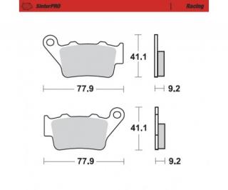Brzdové platničky Moto-Master SinterPRO KTM,Husqvarna,Husaberg,TM zadné