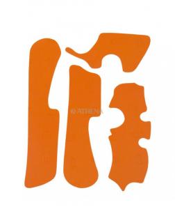 Chránič rámu Vibram KTM SX/SXF , EXC/EXCF 2011-2016 orange