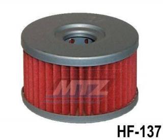 Filter olejový HF137 (HifloFiltro) - Suzuki DR500 + SP500 + DR600 + SP600 + DR650 + DS650 + LS650 Savage + S40 Boulevard + XF650 Freewind + DR750 + DR800 + CCM 644 Dual Sport + 644 R30 + Sachs 650 Roadster