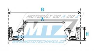 Gufero motoru NOK/ARS 25x40x7