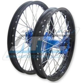 Koleso kompletné zadné 2,15x18 "(modrý náboj / čierny ráfik) - Yamaha WRF250 + WRF450 + WRF426