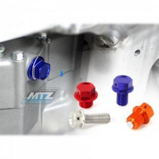 Magnetická výpustná skrutka M10x15mm (závit 1,5) - modrý (Kawasaki, Suzuki, KTM, Gas-Gas) ZETA RACING