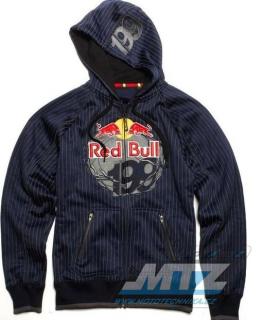 Mikina pánska FOX Zip Hoody Red Bull Travis Pastrana 199 - tmavo modrá - veľkosť S