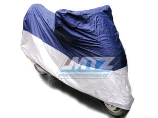 Plachta na motocykel univerzálny (250-500cc) modro-strieborná - pre vonkajšie použitie