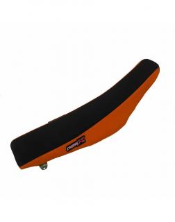 Poťah sedadla CrossX racing KTM SX/SXF 03-06,EXC/EXCF 04-07 čierno/oranžový