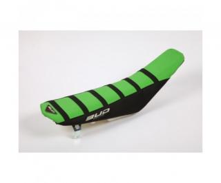 Poťah sedla BudRacing Kawasaki KX 125/250 03-08, KXF 250 04-05 green/black