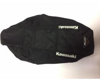 Poťah sedla BudRacing Kawsaki KX 85 14-18 black/logo Kawasaki