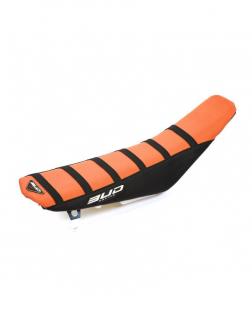 Poťah sedla BudRacing KTM 11-15,Husaberg black/orange stripes ()