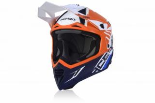 PRILBA ACERBIS X-TRACK - ORANGE/BLUE (Dostupnosť do vypredania)