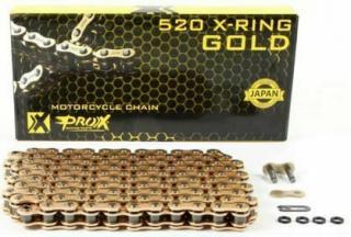 Reťaz PRO-X 520 X-RING gold - 120 článkov