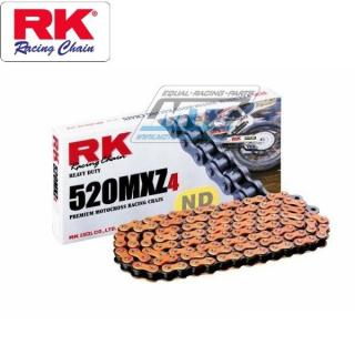 Reťaz RK 520 MXZ4 (120čl) - netesnená/ bezkrúžková (oranžová)