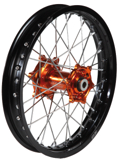 Sada kolies KTM sx50 2015-2023 Gas Gas mc50 21-23 Husqvarna TC50 17-23 Bud Racing  10" zadok 12" predok oranžové čierne