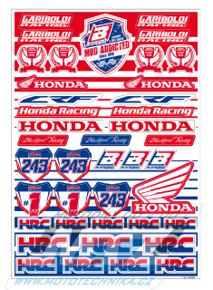Sada polepov / nálepiek "Sponzor Logo Kit" - verzia HONDA G1