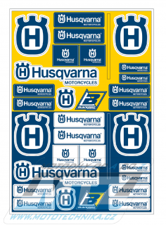 Sada polepov / nálepiek "Sponzor Logo Kit" - verzia HUSQVARNA ()