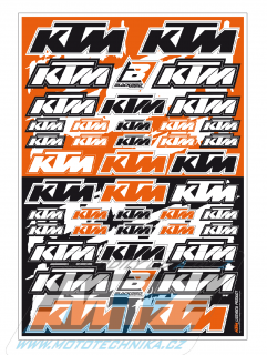 Sada polepov / nálepiek "Sponzor Logo Kit" - verzia KTM