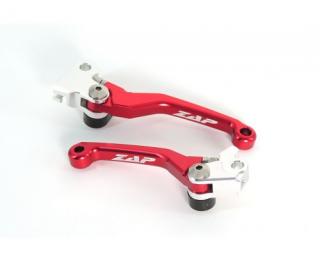 Sada výklopných páčok Zap Honda CRF 250/450 04-06,CR 125/250 04-07 červené