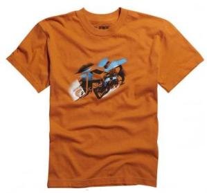 Tričko FOX Junior/detské T-Shirt Steadfast oranžové L veľkosť