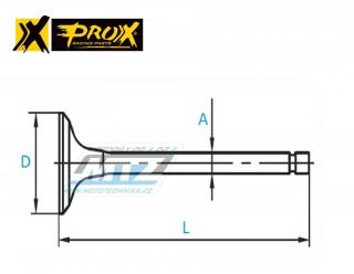 Ventil sací titánový KTM 350SXF / 11-22 + 350EXCF / 12-19 + Husqvarna FE350 / 14-19 + FC350 / 14-22 + FX350 + Husaberg FE350 / 13-14 PRO-X