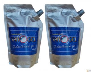 2x Sanogel - detoxikačný gél  2x500ml (1000ml)