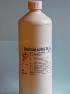 Chloritan sodný 24,5% roztok - 1,2kg - 1000ml, NaClO2  roztok