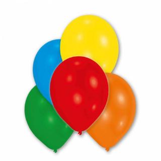 10 latexových balónků metalické, barevné 27,5 cm