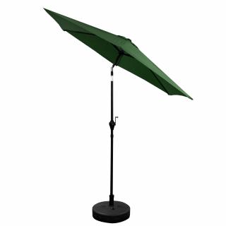 Aga Naklápací záhradný slnečník 250 cm Tmavo zelený