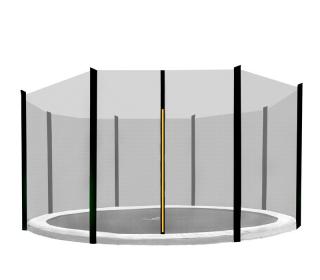 Aga Ochranná sieť 275 cm na 8 tyčí Black net / Black