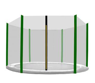 Aga Ochranná sieť 305 cm na 6 tyčí Black net/ Dark Green