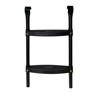 Aga Rebrík k trampolíne 180 - 250 cm Čierny