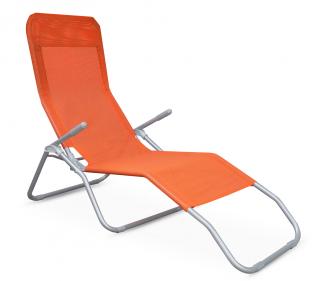 Aga Záhradné lehátko SIESTA Oranžové