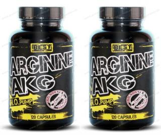 Arginine AKG 120cps BEST NUTRITION 1+1 Zadarmo
