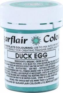 Barva do čokolády na bázi kakaového másla Sugarflair Duck Egg (35 g)