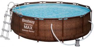 Bazén BESTWAY Steel Pro Frame Rattan 366 x 100 cm Súprava 56709