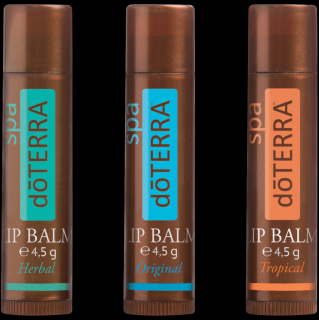 DoTerra Balzam na pery 3 ks - orignál, tropický, bylinkový (3x4,5g)