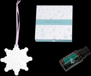 DoTerra Keramická ozdoba a Holiday Peace (15 ml)