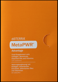 DoTerra Skladaná brožúra s priehradkou na MetaPWR Advantage (10 prázdnych kusov)