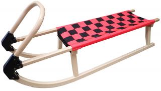 Drevené sane 110cm červené KUBISPORT
