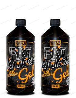 Fat Attack GEL 500 ml BEST NUTRITION 1+1 Zadarmo